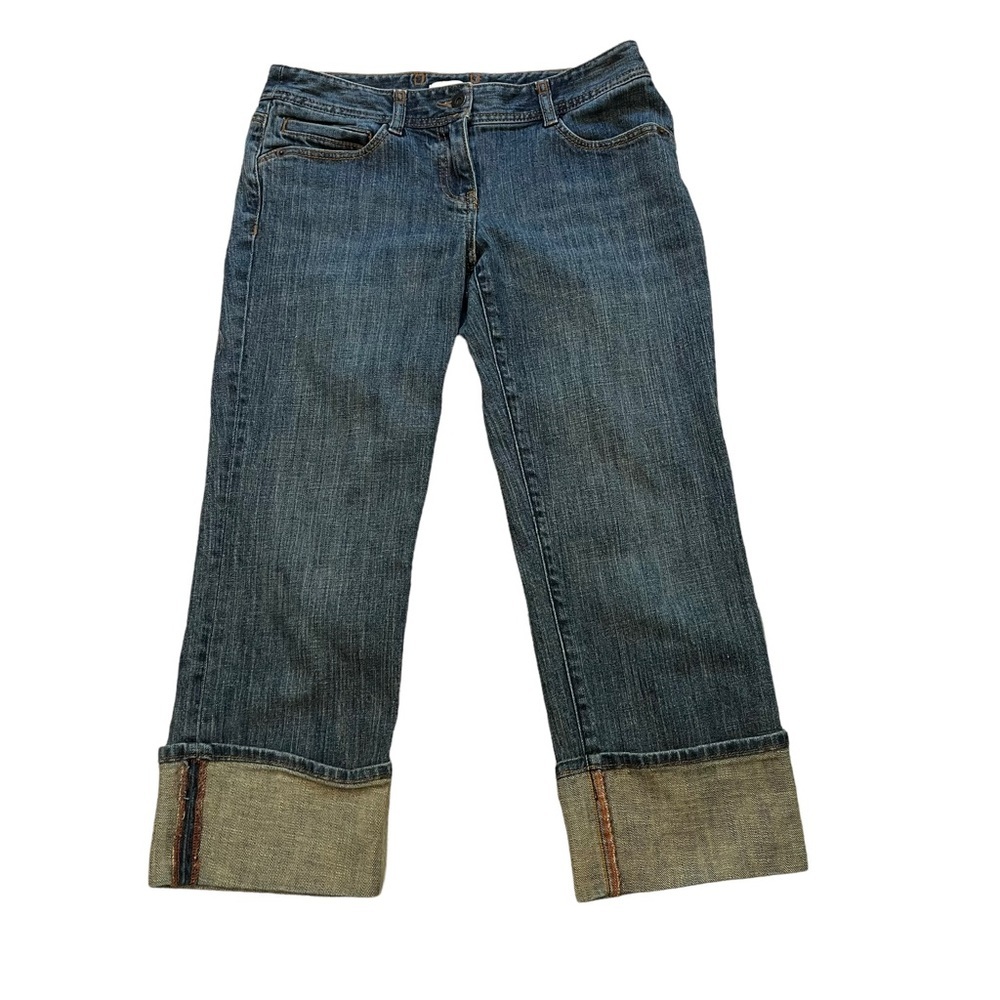 Loft  Marisa Cropped Mid Rise Cuffed Hem Jeans - Picture 4 of 10